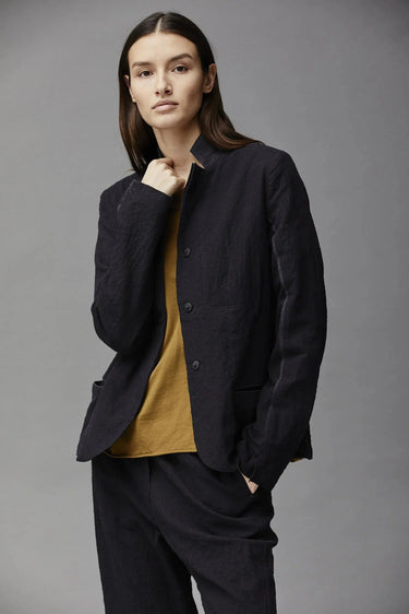 Herringbone Cotton Blazer I397-Jacket-Kristensen du Nord-Debs Boutique